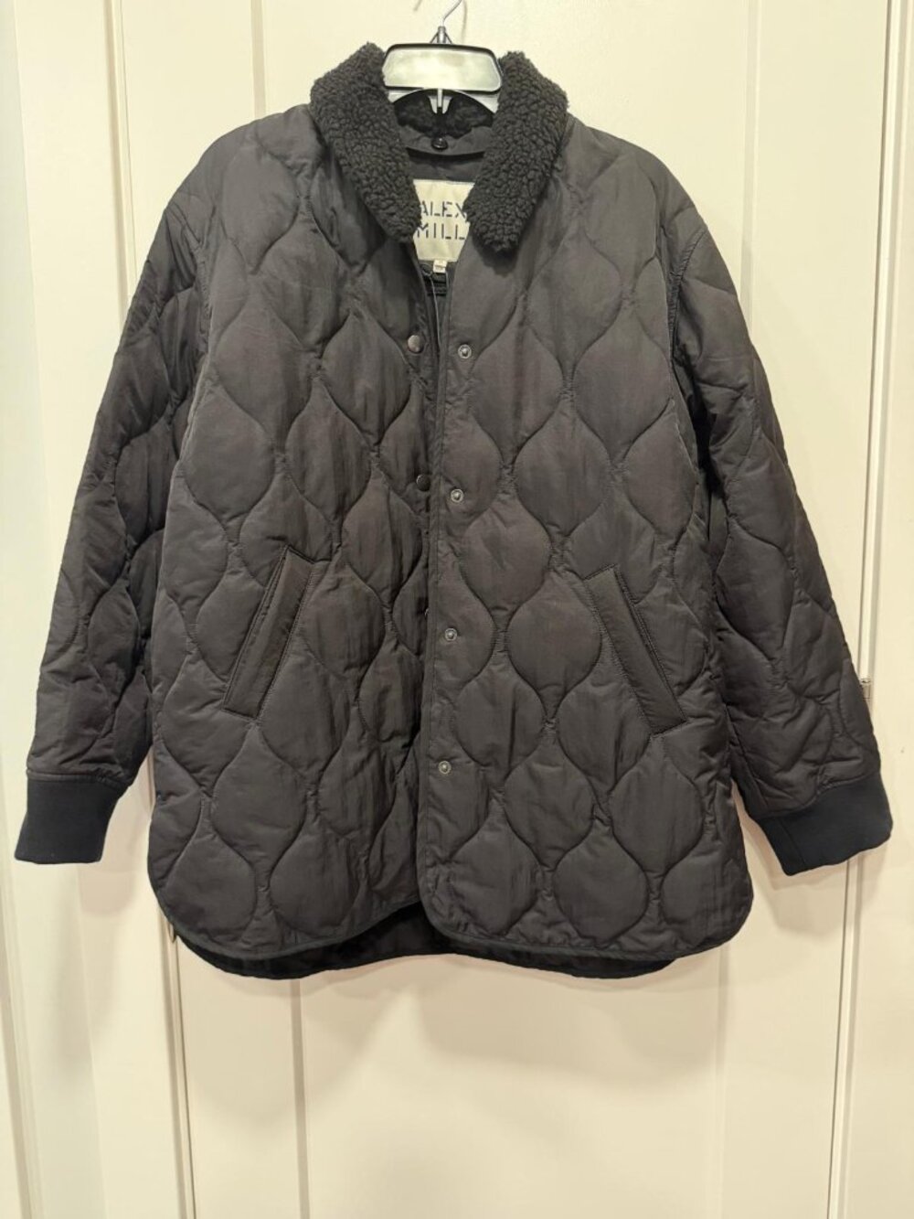 Wembley Quilted Black Jacket by Alex Mill